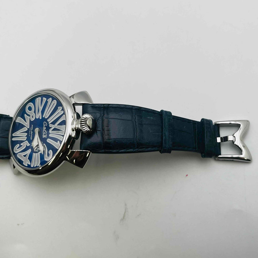GaGa MILANO Manuale 46 Quartz 20277 Blue Dial 45.0mm