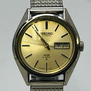 King Seiko HI-BEAT 5626-7111 AUTOMATIC daydate Silver 33.3mm