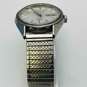 King Seiko HI-BEAT 5626-7111 AUTOMATIC daydate Silver 33.3mm