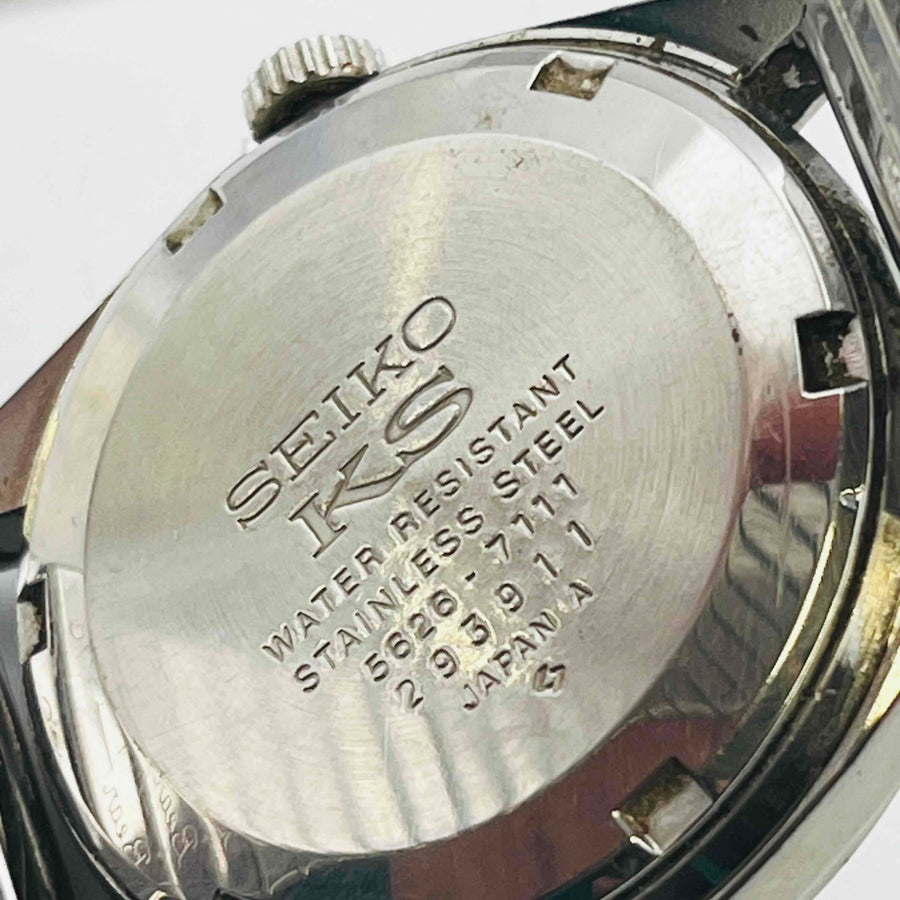 King Seiko HI-BEAT 5626-7111 AUTOMATIC daydate Silver 33.3mm