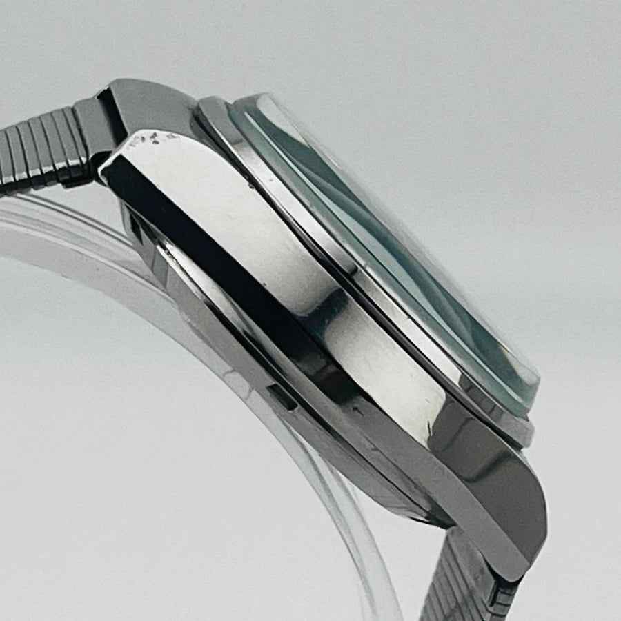 CITIZEN COSMOTRON 4-791061K  Electromagnetic Temp Day Date Green Dial 33.1mm