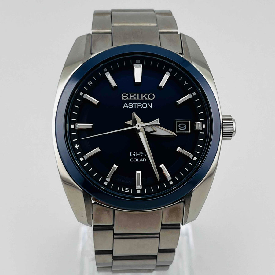 SEIKO Astron GPS Solar Quartz 3X22-0AC0 SBXD003 Excellent Condition 38.0mm