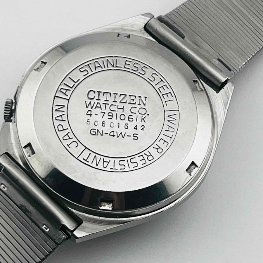 CITIZEN COSMOTRON 4-791061K  Electromagnetic Temp Day Date Green Dial 33.1mm