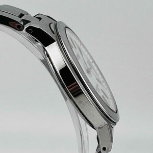SEIKO 7B52-0AF0 Stainless steel GP solar radio white dial men's watch 35.0mm