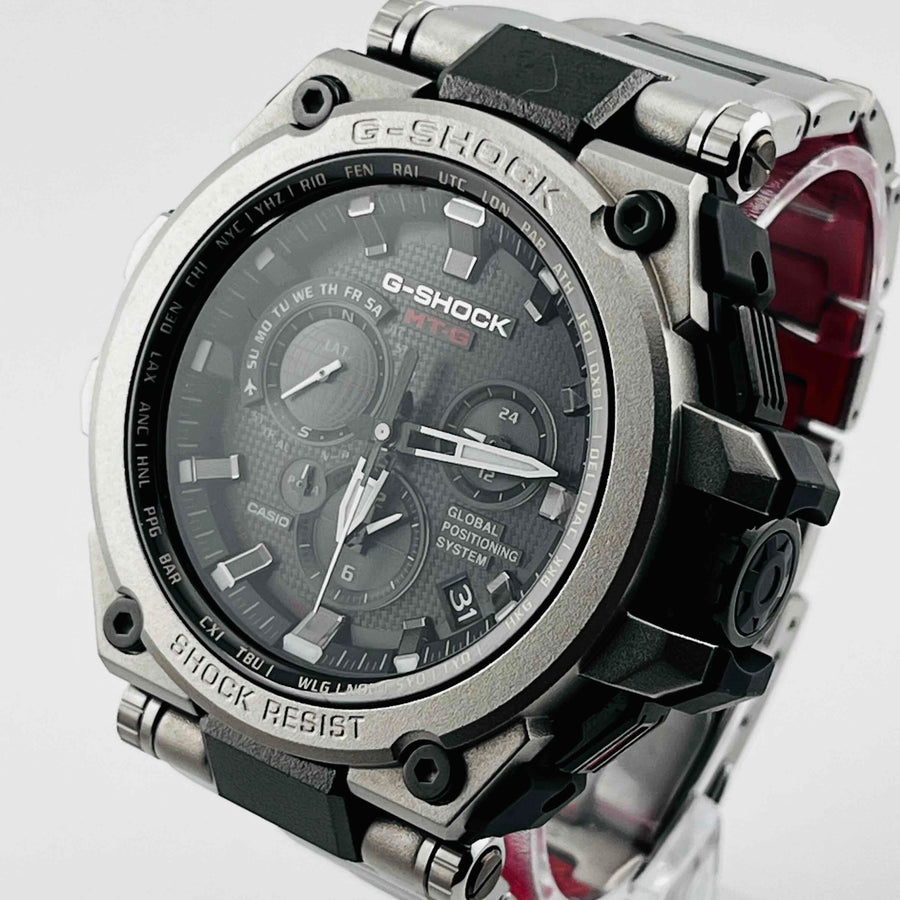 CASIO G-SHOCK MTG-G1000RS-1AJF GPS Hybrid Radio Solar Chronograph 45.5ｍｍ