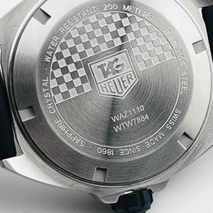 TAG Heuer Formula 1 Date WAZ1110 Quartz Black Dial Rubber Strap 40.8mm