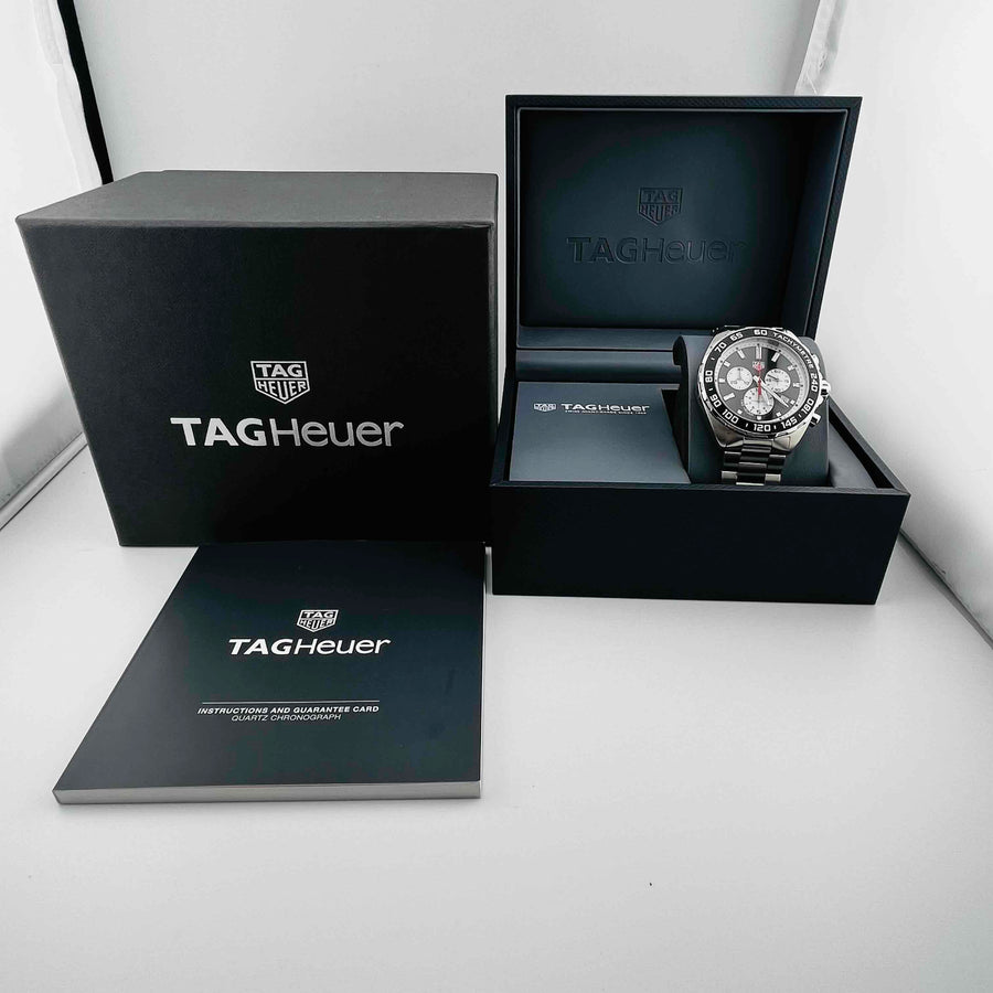 TAG Heuer Formula 1 CAZ101E Chronograph Date Quartz Black Dial Men's Watch 42.7mm