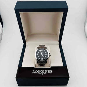 LONGINES L3.676.4 Conquest Date Automatic Black dial Men's Watch 38.7mm