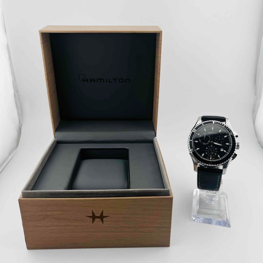 Hamilton Jazzmaster seaview Chrono H375120 Men's Quartz With box 42.2mm