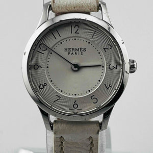 HERMES CA2.110 Ladies' Watch Quartz Silver Dial 24.9mm