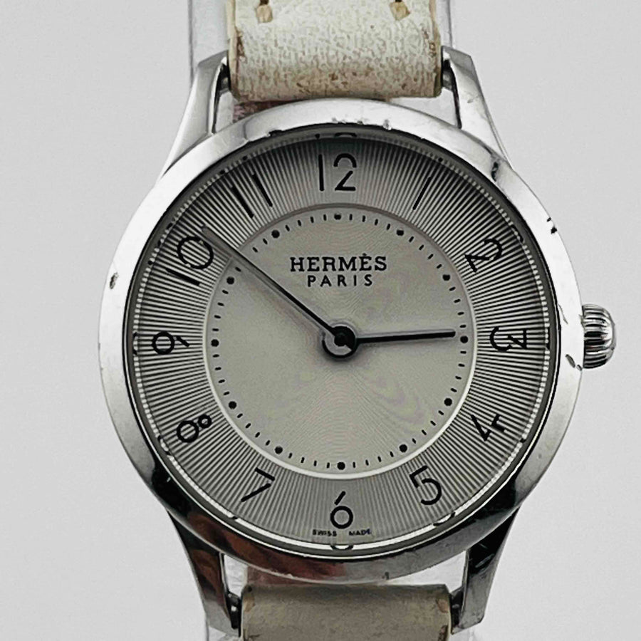 HERMES CA2.110 Ladies' Watch Quartz Silver Dial 24.9mm