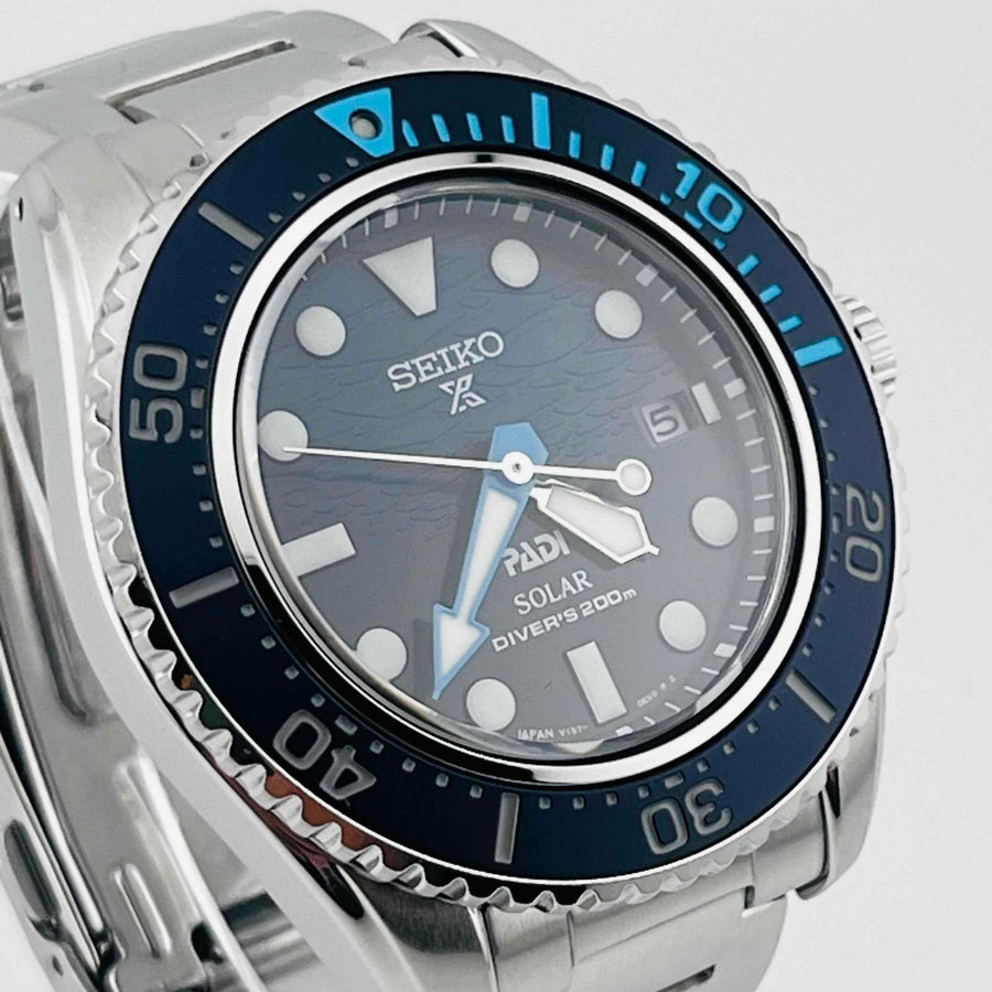 SEIKO PROSPEX PADI SBDJ057 V157-0DS0 200m Solar Date Blue Dial 42.0mm