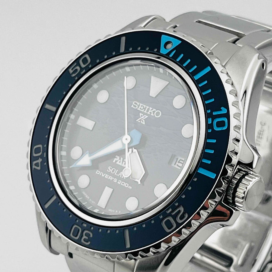 SEIKO PROSPEX PADI SBDJ057 V157-0DS0 200m Solar Date Blue Dial 42.0mm