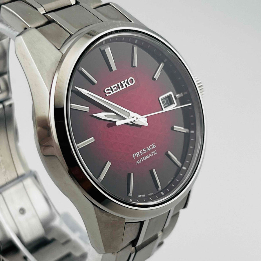 SEIKO Presage Sharp Edged Series SARX089 6R35-00V0 Men's Automatic Red Dial 38.7