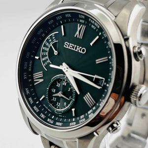 SEIKO BRIGHTZ SAGA307 8B63 0AY0 Solar Green Dial 40.5mm