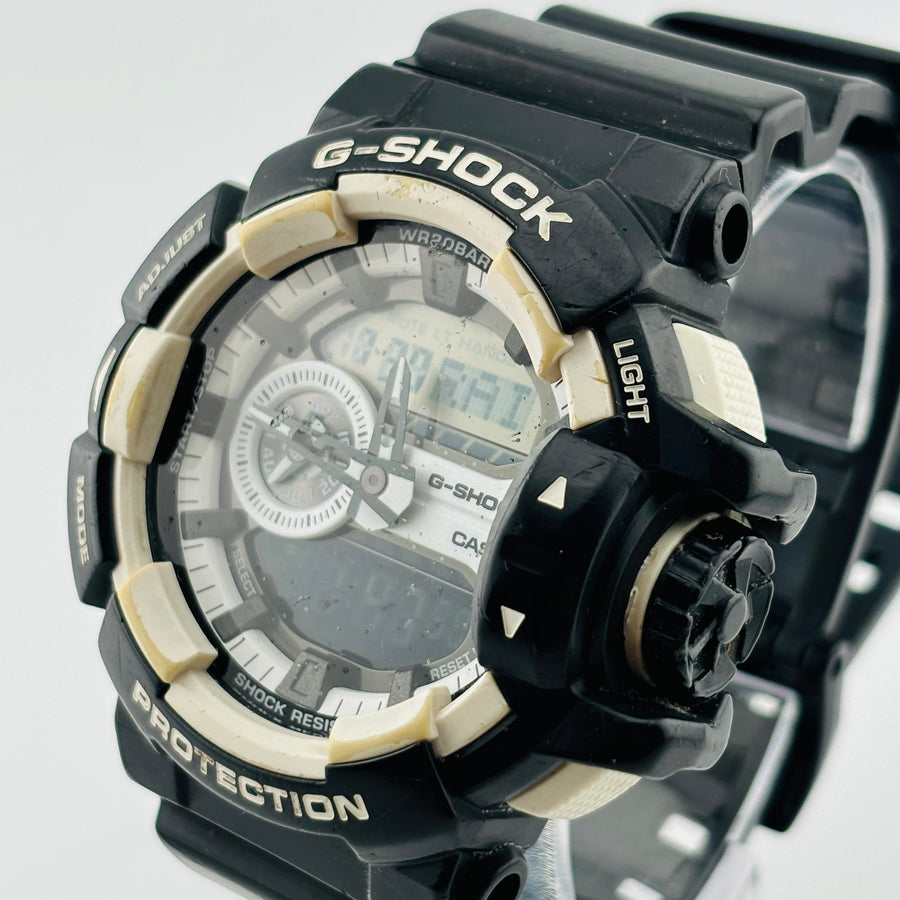 CASIO G-SHOCK GA-400 Quartz Windshield damaged Water resistant to 20 ATM 52.2mm