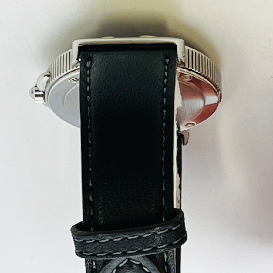 Tiffany Intaglio M0810 25-246 quartz leather belt men's watch 34.5mm