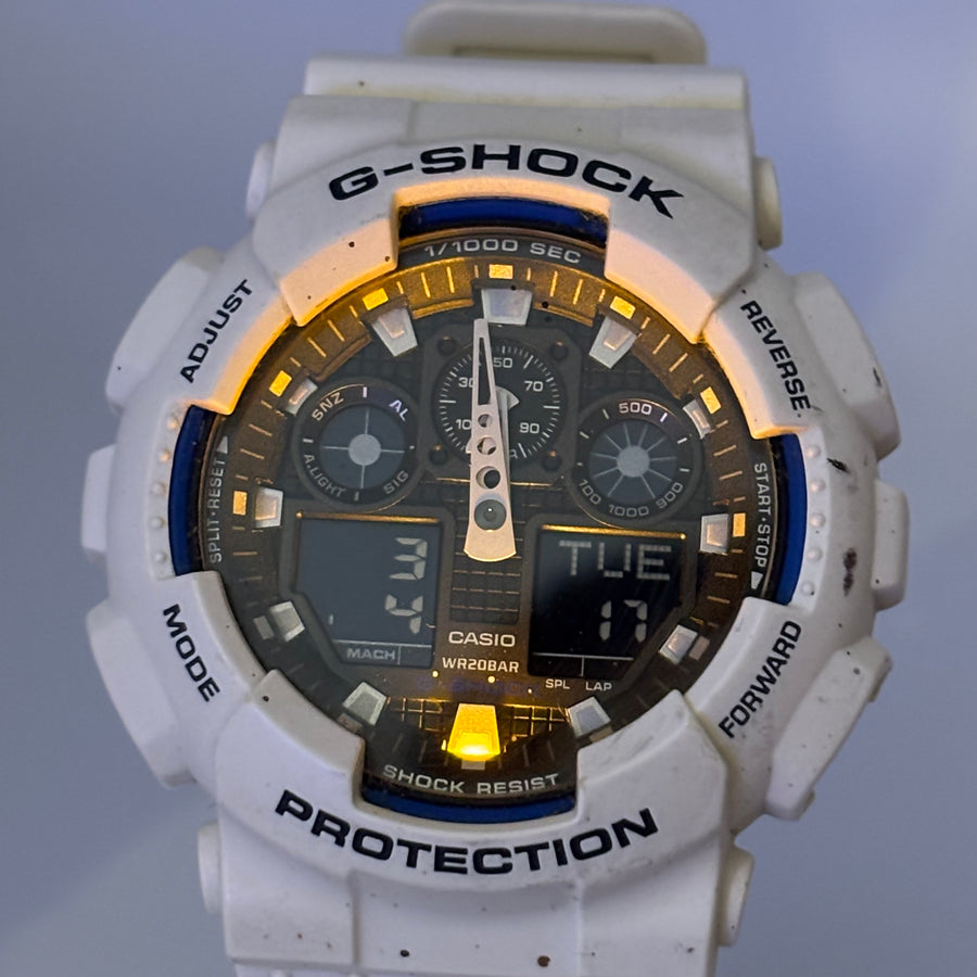 CASIO  G-SHOCK GA-100B Quartz There is dirt Water resistant to 20 ATM 51.1mm