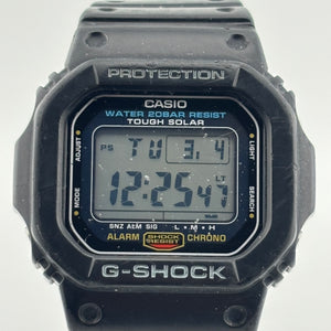 CASIO G-SHOCK G-5600UE Tough Solar Windshield damaged World Time 43.9mm