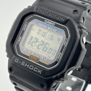 CASIO G-SHOCK G-5600UE Tough Solar Windshield damaged World Time 43.9mm