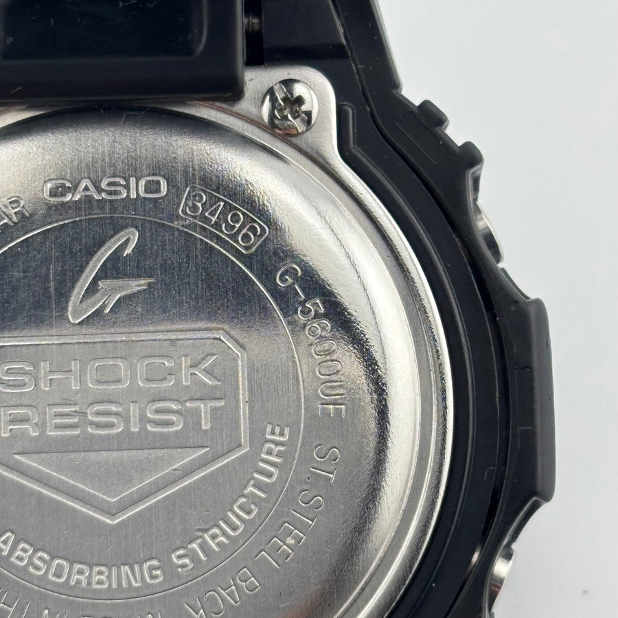 CASIO G-SHOCK G-5600UE Tough Solar Windshield damaged World Time 43.9mm