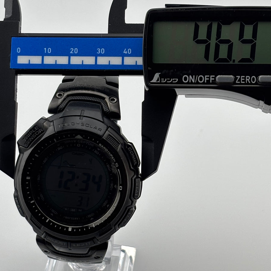 CASIO PROTREK PRW-1300YTJ Tough Solar Super Slim Line Water resistant to 10 ATM 46.9