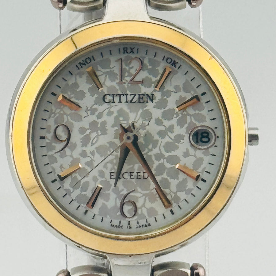 CITIZEN Exceed H058-017533 Quartz Shell Dial Ladies Watch 24.3mm