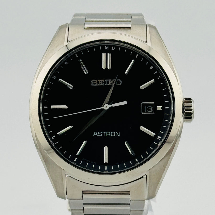 SEIKO ASTRON 7B72-0AD0 SBXY033 Solar Watch Analog Titanium 38.5mm