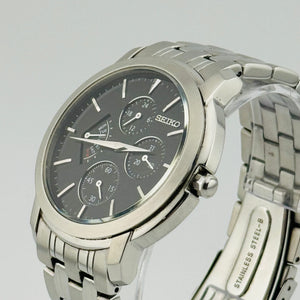 SEIKO 6G34-00B0 SCJF011 International Collection Quartz retrograde small seconds 36.8mm