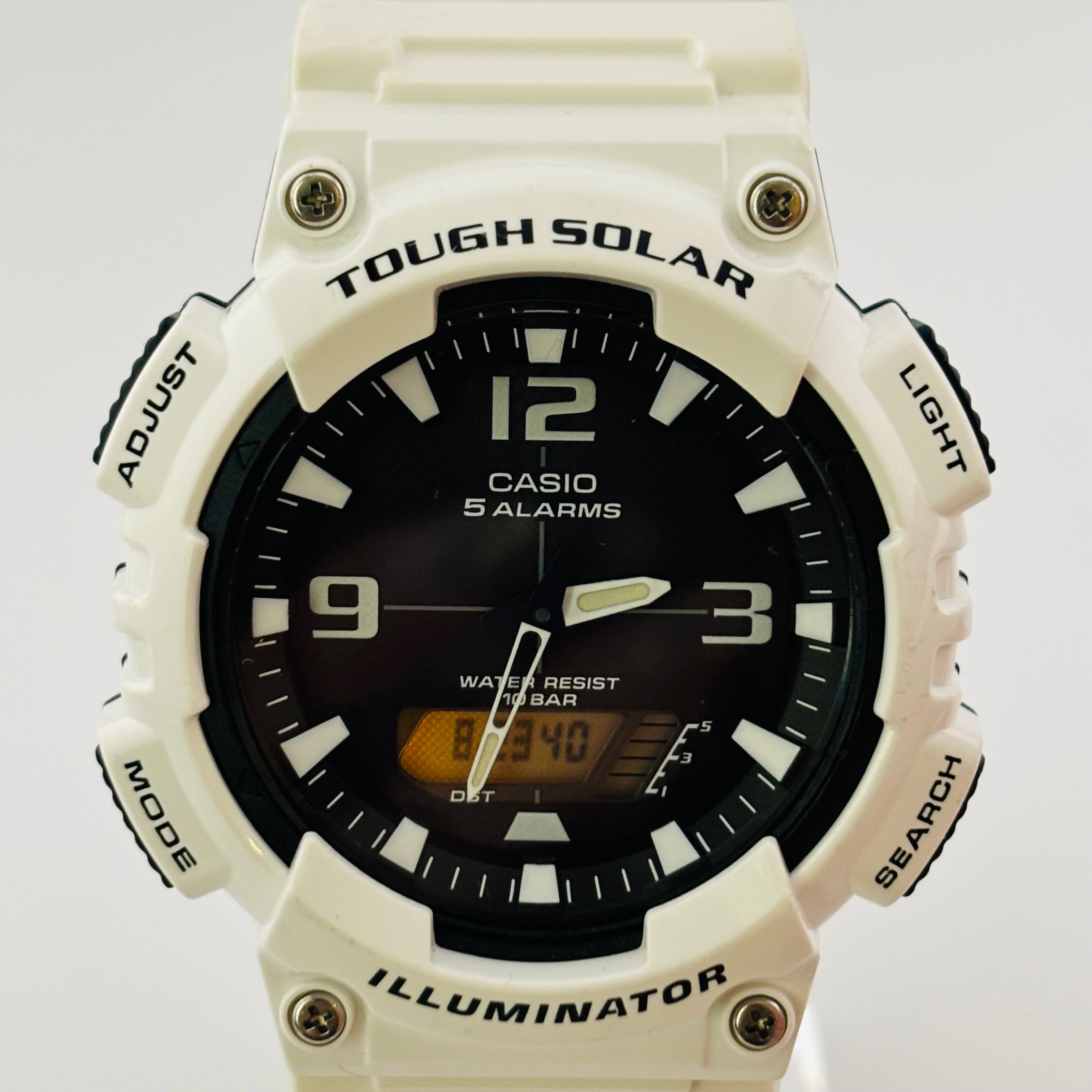 CASIO AQ S810W 5208 TOUGH Solar Water resistant to 10 ATM LED Light 45 KUM S WATCH