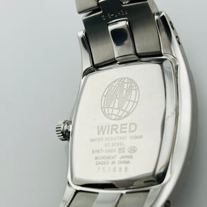 SEIKO WIRED 5Y67-0AB0 Quartz day date of the week display available 34.4mm