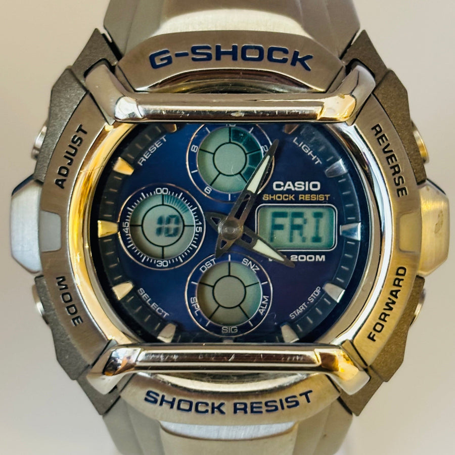 CASIO G-SHOCK G-511D Quartz World Time Analog-digital Blue dial 44.5mm