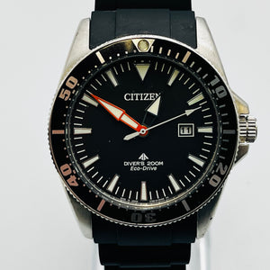 CITIZEN E168-S081483 Eco Drive Solar Diverse Black Men's Watch 45.2mm