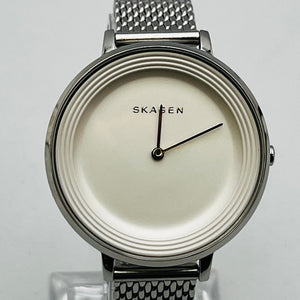 SKAGEN SKW2332 Quartz analog stainless steel white silver battery replaced 36.4mm