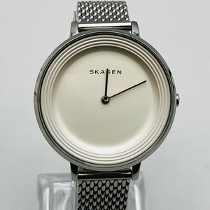 SKAGEN SKW2332 Quartz analog stainless steel white silver battery replaced 36.4mm