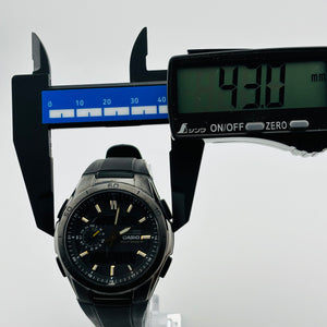 CASIO wave ceptor WVA-M650 Solar Windshield has scratches Resin Band 43.0mm