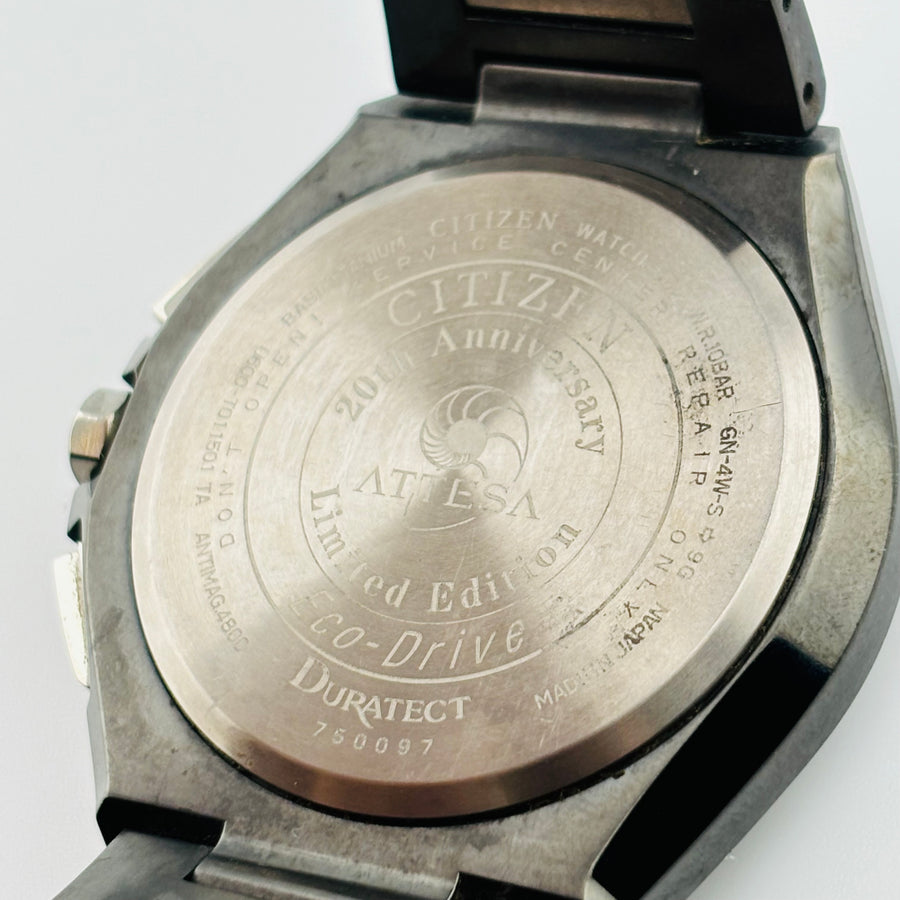 CITIZEN Eco Drive ATTESA V600-T011501 Solar Water resistant to 10 ATM World Time 42.9