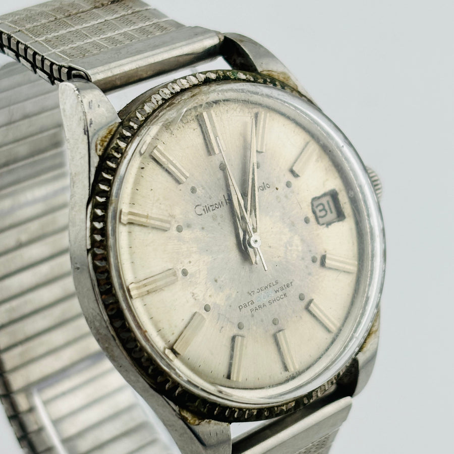 CITIZEN Homer Date 60301916 Manual There are scratches and dirt calendar 17 jewels 37.4