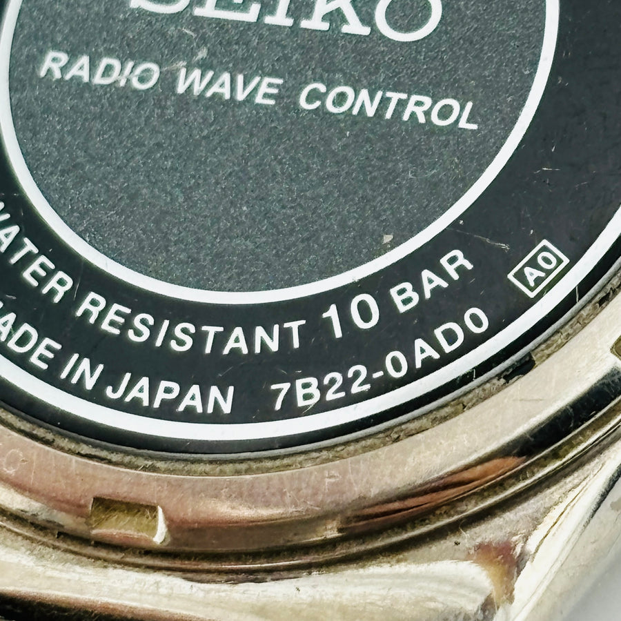 SEIKO 7B22-0AD0 Solar titanium Water resistant to 10 ATM Screw back 37.1mm