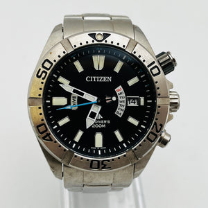 Citizen Promaster Black H112-T016651 Air Diver 200M Solar Super Titanium 42.8mm Excellent condition