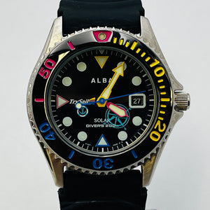 SEIKO ALBA Air Diver SOLAR V147-HACO date 37.0mm