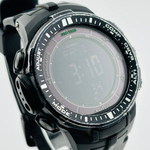 CASIO PRO TREK PRW-3000 Tough Solar Case has scratches World Time 46.9mm