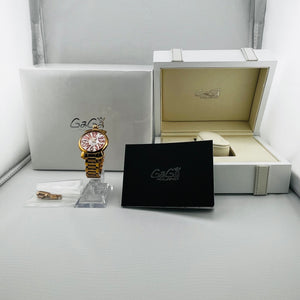 Gaga Milano Manuale35 Gold Quartz 6021 White Dial Ladies Watch 35.0mm