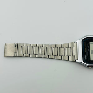 CASIO A158W Quartz Windshield has scratches Waterproof for daily use LED: Green 33.8