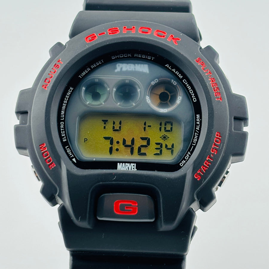 Casio G-Shock DW-6900 Quartz SpiderMan MARVEL collaboration 50.0mm