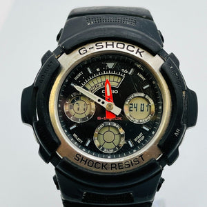 Casio G-SHOCK AW-590-1AJF  men's quartz analog-digital black luminous index 47.3mm