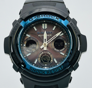 CASIO G-SHOCK AWG-M100A men's watch analog-digital radio wave solar 46.2mm