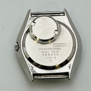 Seiko 3802-7010 quartz antique date function body stainless steel 32.7mm