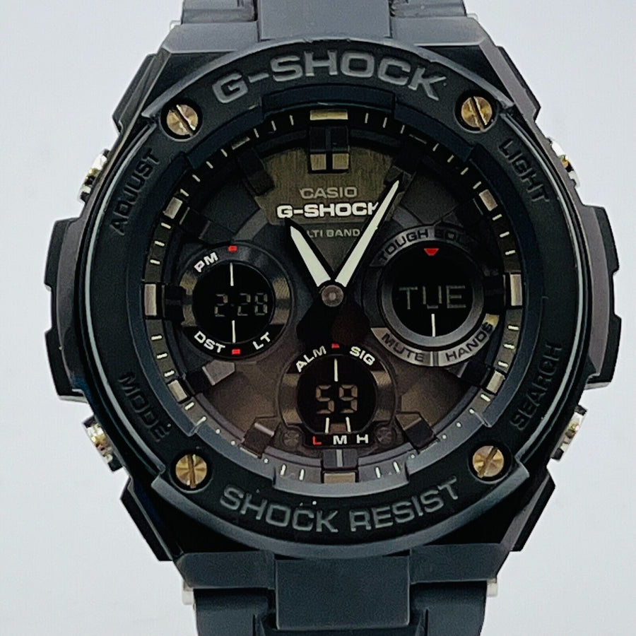 CASIO G-Shock GST-W100G solar Digiana rubber black men's wristwatch 43.8mm