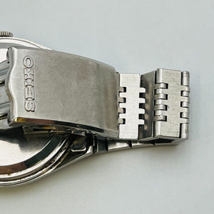 SEIKO 7123-8110 TYPEⅡ quartz men's watch date vintage battery replaced 36.0ｍｍ